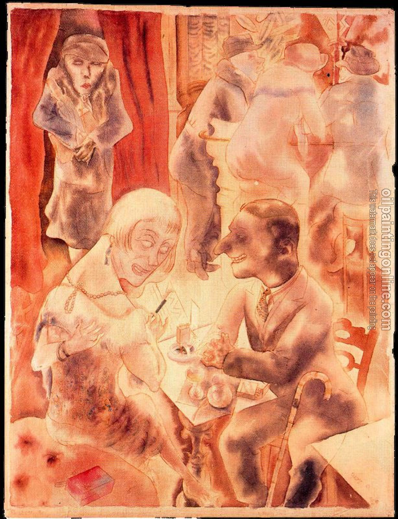 George Grosz - Conversacion